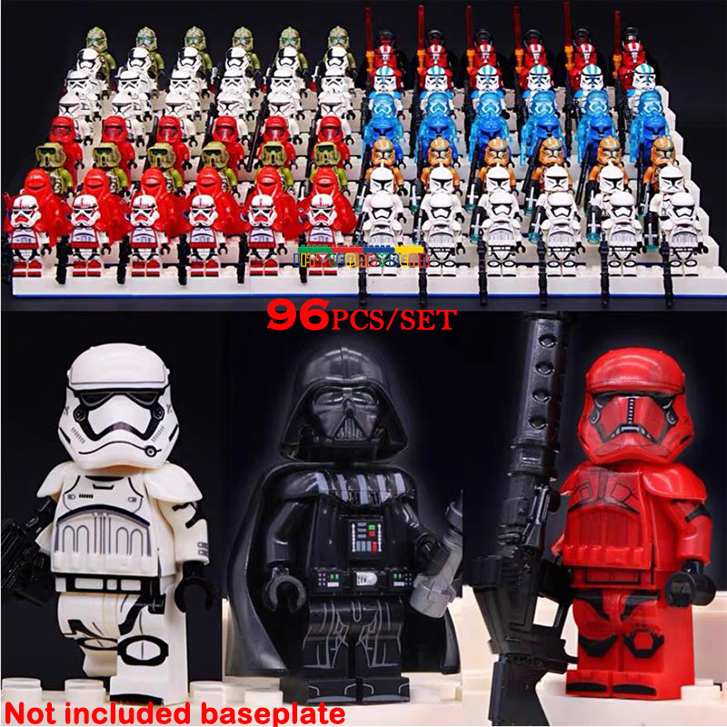 96Pcs/set Star Wars Shock Sith Imperial Stormtroopers Clone Troopers Minifigures