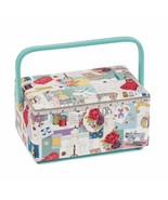 Hobby Gift Sewing Box (M) PVC Handle: Sew Retro - $54.99