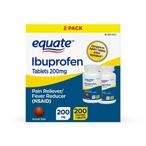 Equate Ibuprofen Tablets, 200mg, 200 Coated Tablets. - $14.84