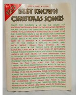 120 Best Known Christmas Songs Sheet Music Voice Piano Guitar Warner Bros - $26.89