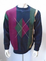 Woods & Gray Men's Cotton Long Sleeve Color Block Crew Neck Sweater Size LT - $29.69