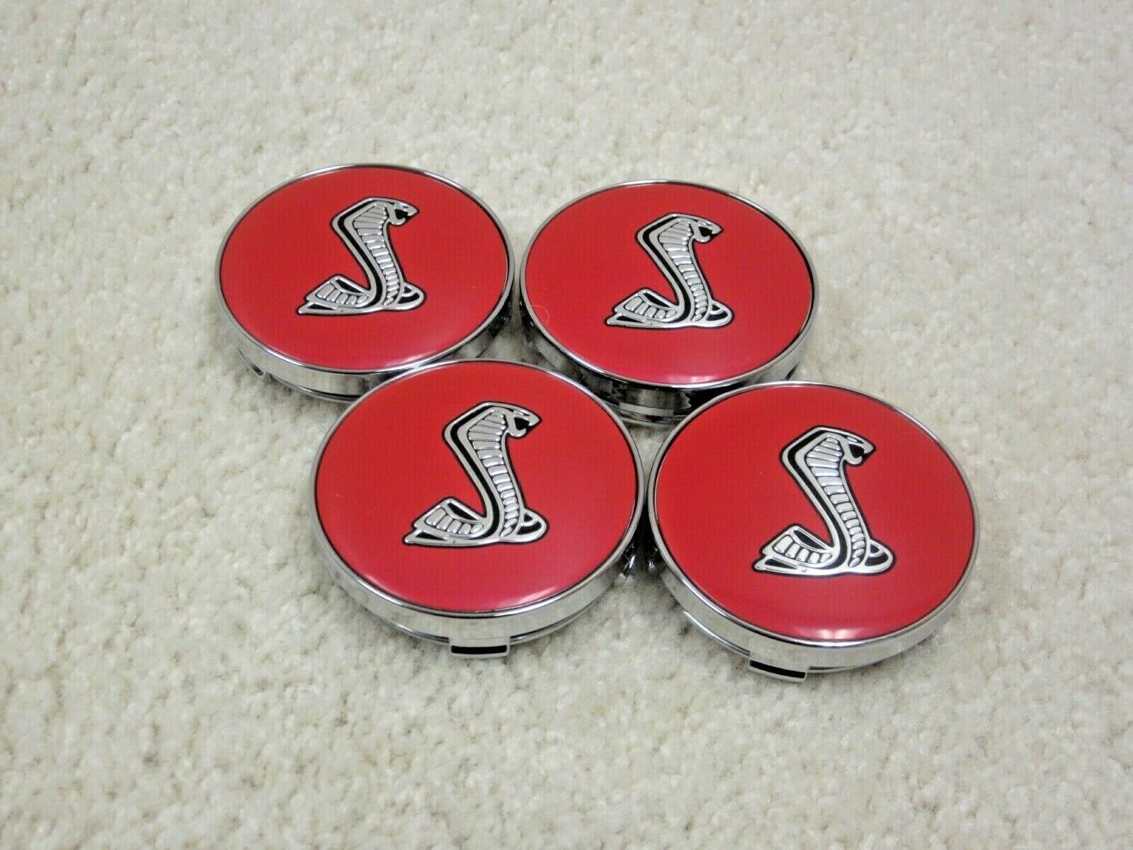 2013 2017 FORD MUSTANG COBRA / GT 60mm ALLOY WHEEL CENTER CAP SET 75