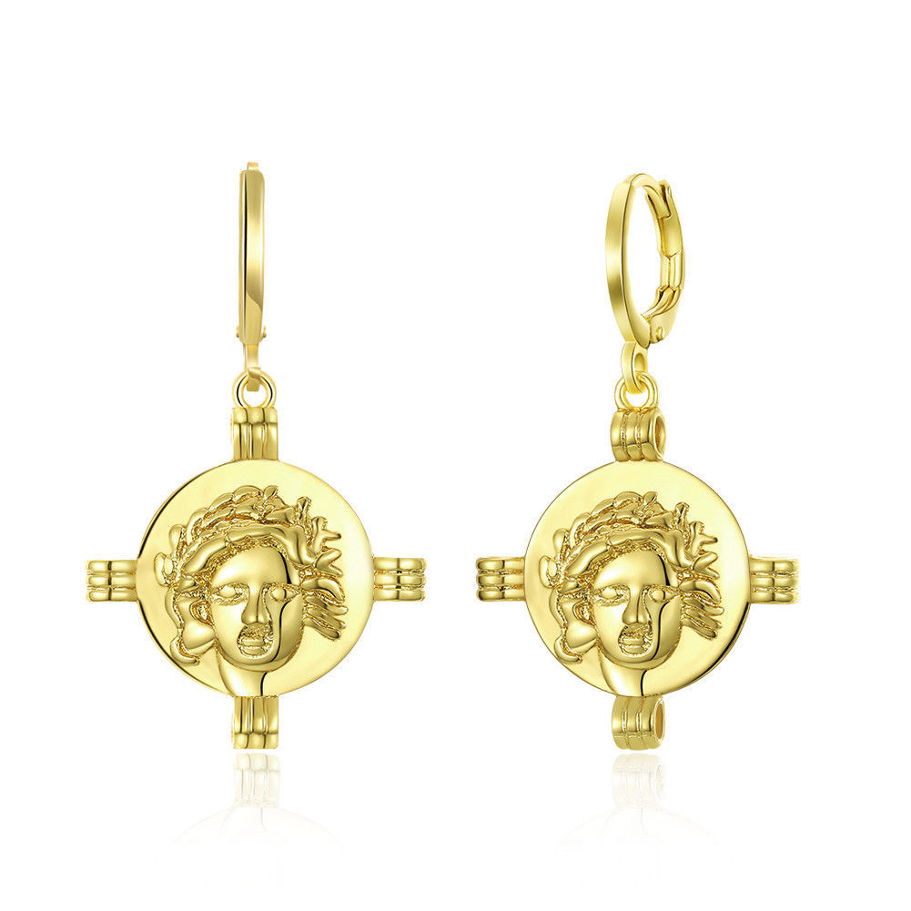 drop circles earrings