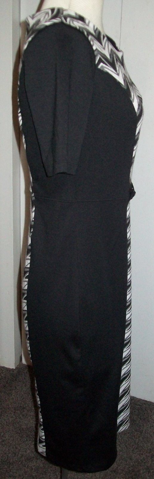 cato black and white dress