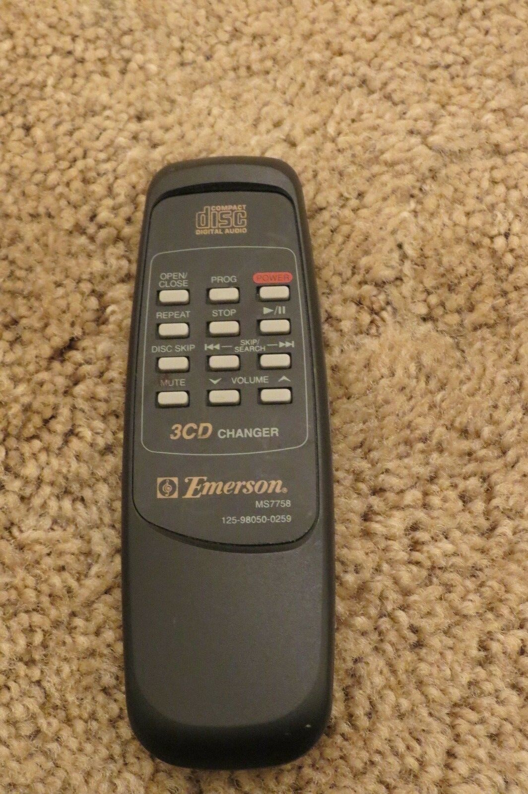Primary image for Emerson MS7758 125-98050-0259 CD Player Remote