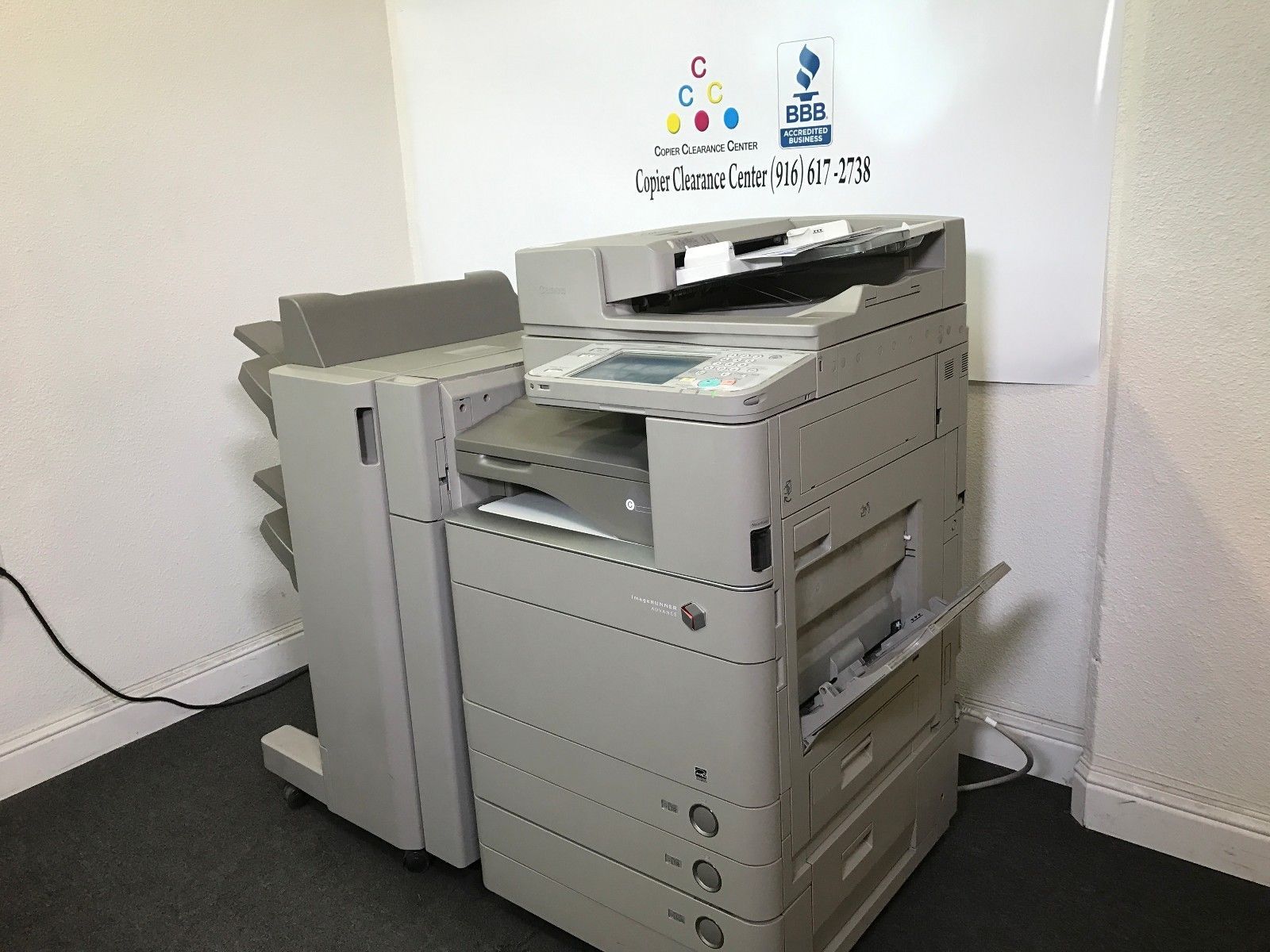 Canon ImageRUNNER Advance C5250 Color Printer Copier Scanner Fax Finisher 404k Copiers