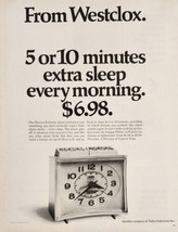 1970 Print Ad Westclox Drowse II Electric Alarm Clocks Division of Gener... - $17.08