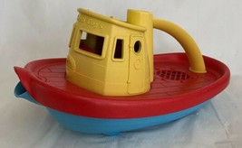 Green Toys My First Tug Boat, Red Standard Packaging Scoops Pours Tub Po... - $12.99