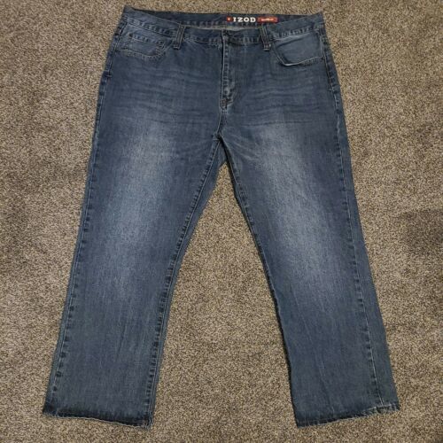 Izod Mens 42 X 30 Relaxed Fit Denim 