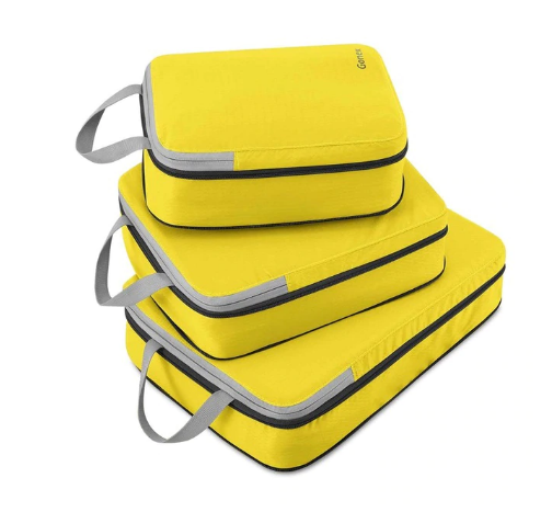 Gonex 3pcs/set Travel Storage Bag Suitcase Luggage Clothing Packing - Yellow