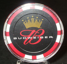 Bow Tie Chip Vintage $10 1 Budweiser Poker Chip 