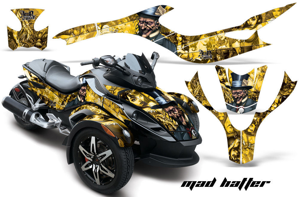 Roadster Graphics Kit Decal Sticker Wrap For Can-Am BRP RS Spyder Trike ...