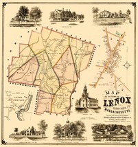 Lenox Massachusetts - Herrleins 1854 - 23.00 x 24.54 - $36.58+
