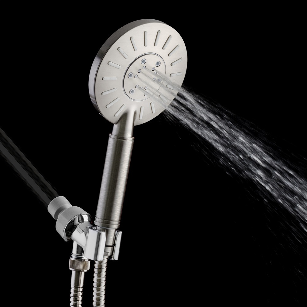 3Spray 4.75 in. Single Wall Mount Handheld Adjustable Shower Head in