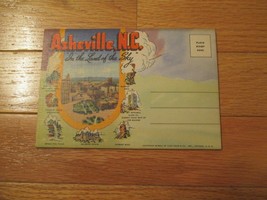 Asheville North Carolina NC Souvenir Travel Folder Postcard Views 2 sided  - $6.99