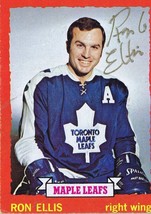 Ron Ellis 1973 Topps Autograph #55 Maple Leafs