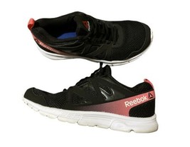 Reebok Run Supreme 2.0 Womens Size 7 Black Pink Athletic Comfort Running Shoes - $25.00