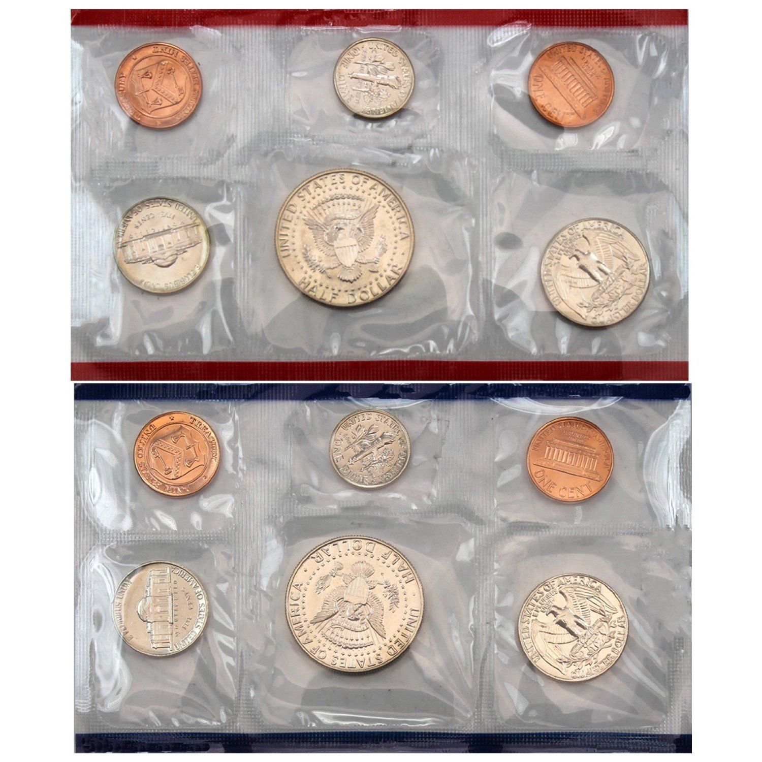 1985 P /& D US Mint Set United States Original Government Packaging Box Cello