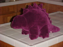 24&quot; Stegosaurus Dinosaur Purple Maroon Plush Toy By Manhattan Toy 1984 Rare - $395.99