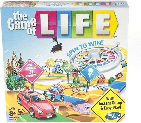 Gaming The Game Of Life Board Game, Adventurous Great Family Game For Age 8 & Up