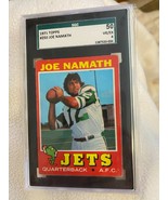 1971 Topps Football Joe Namath SGC graded 50 - $60.00