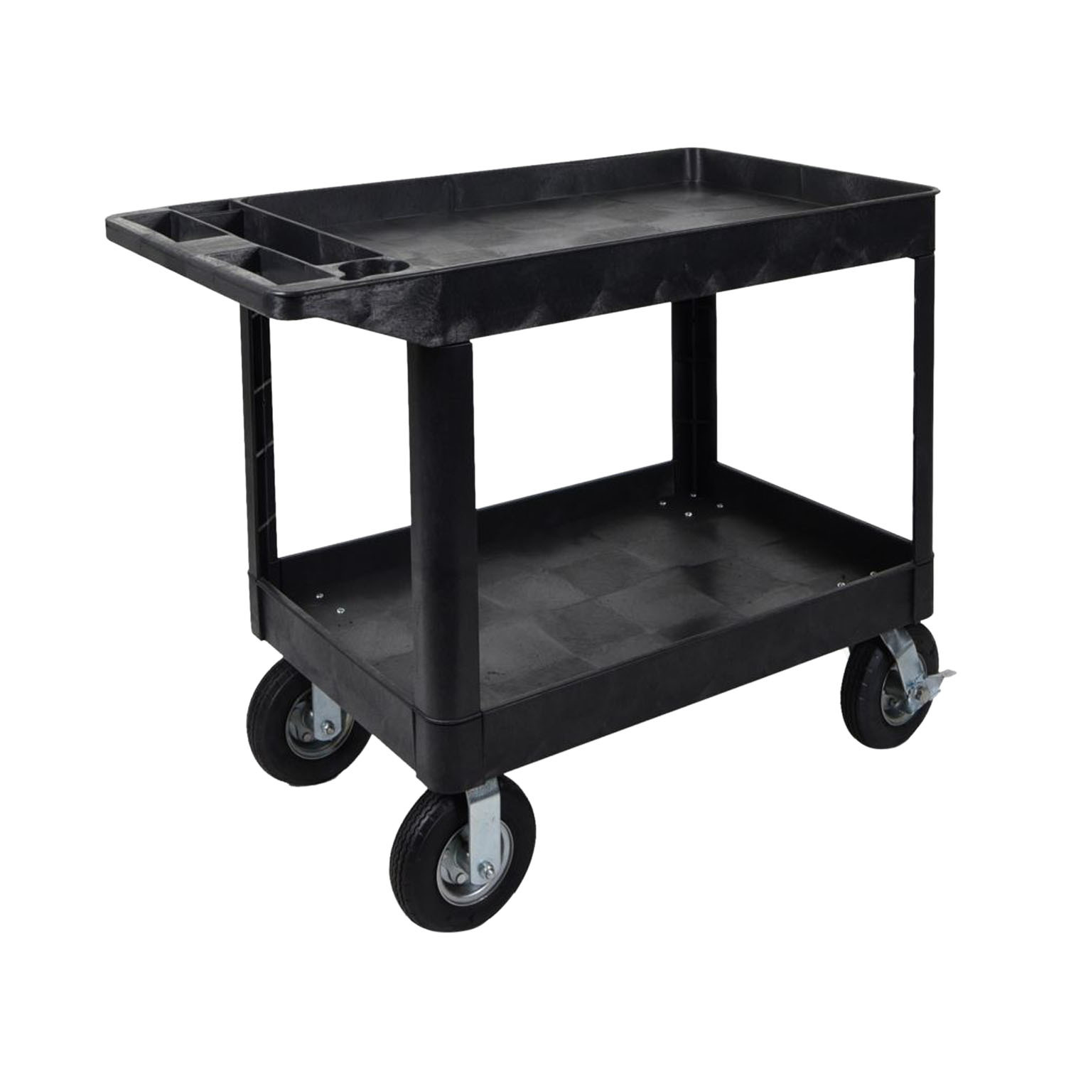 Offex 2 Shelf Heavy Duty Utility Cart with 8