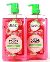 2 Bottles Herbal Essences 29.2 Oz Color Me Happy Care For The Hair Shampoo 