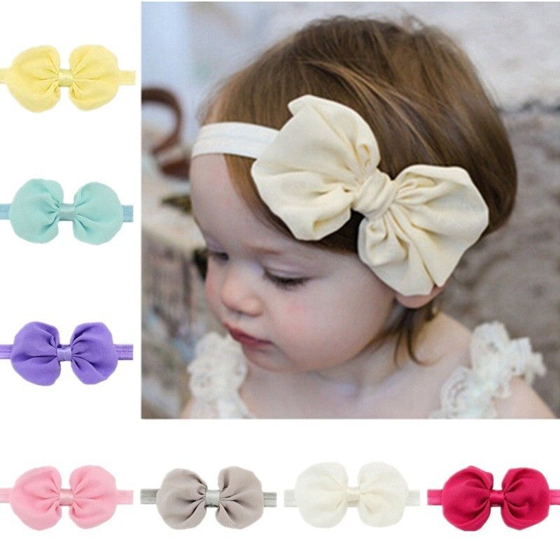 12 Pcs 5 Girls Grosgrain Ribbon Boutique Bows Headbands For Baby Girls