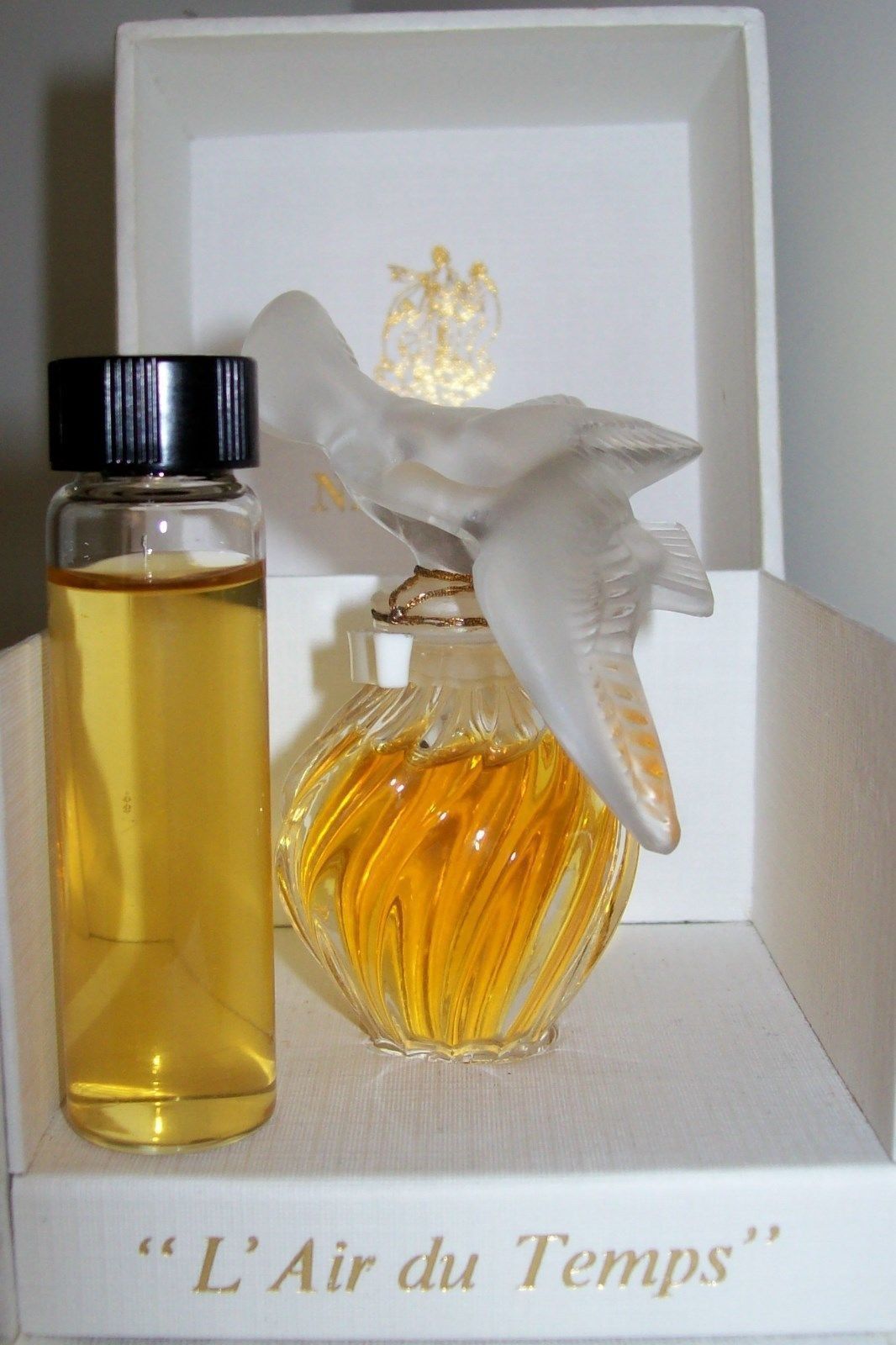 Vintage L'Air du Temps Perfume/Parfum~Nina Ricci~1/2 oz Vial~15 ml~A ...