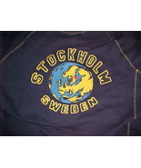 Stockholm Sweden Navy Blue Adult Unisex Full Zip Sweatshirt Fleece Hoodi... - $31.18