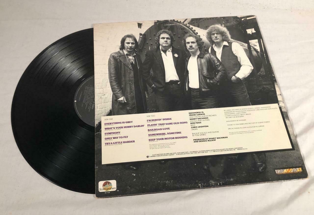 1980 LP IRONHORSE EVERYTHING IS GREY SCOTTI BROS PROMOTIONAL RECORD ...