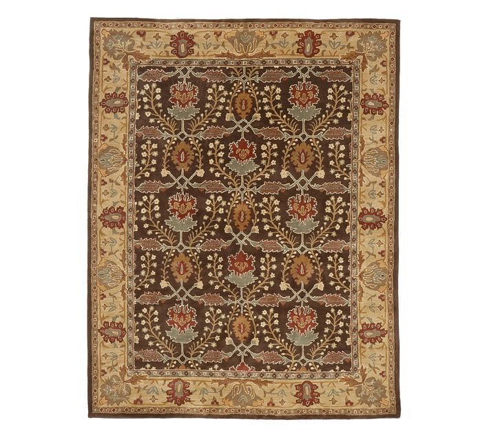 Pottery Barn 5x8 8x10 9x12 Brandon Persian Tufted Wool Area Rug - Area Rugs