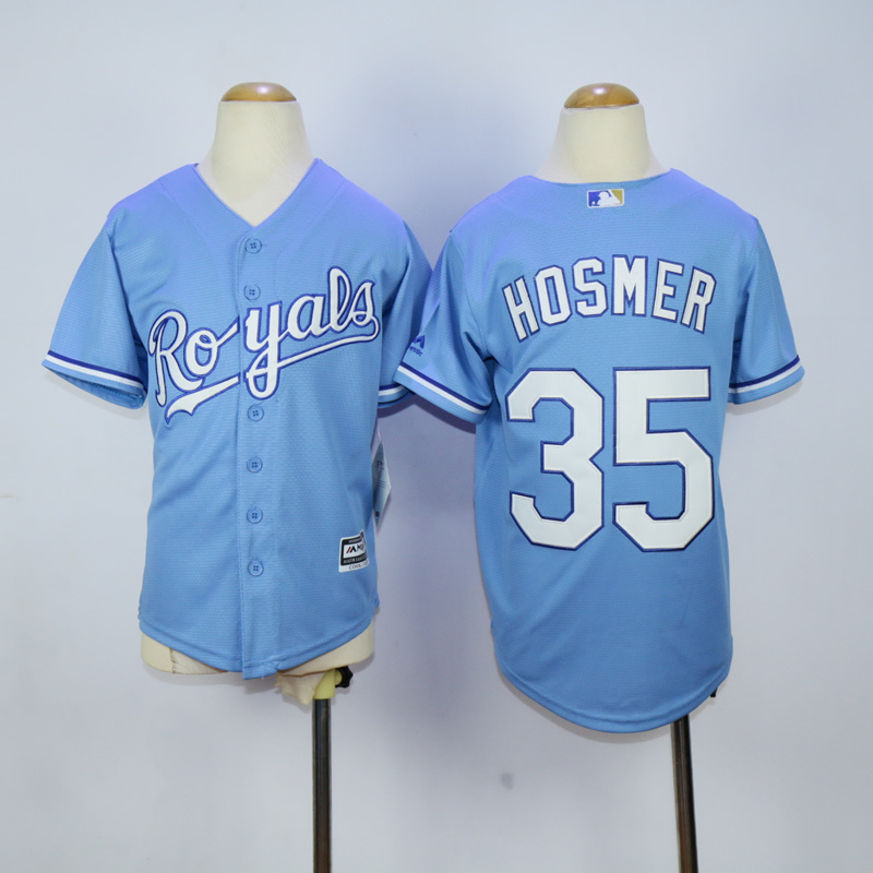 Youth's Kansas City Royals 35 Eric Hosmer Jersey Baseball MLB Jerseys