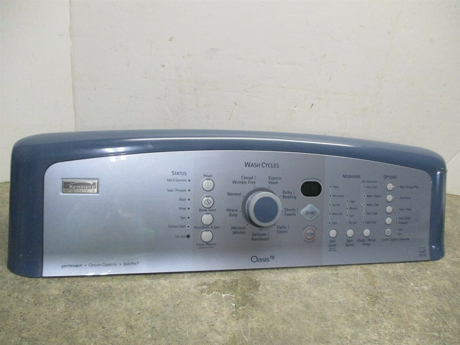 Kenmore Washer Control Panel Part And Similar Items 