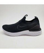 Nike Epic Phantom React Flyknit Womens Sz 5 Shoes Black White BV0415-001... - $147.51