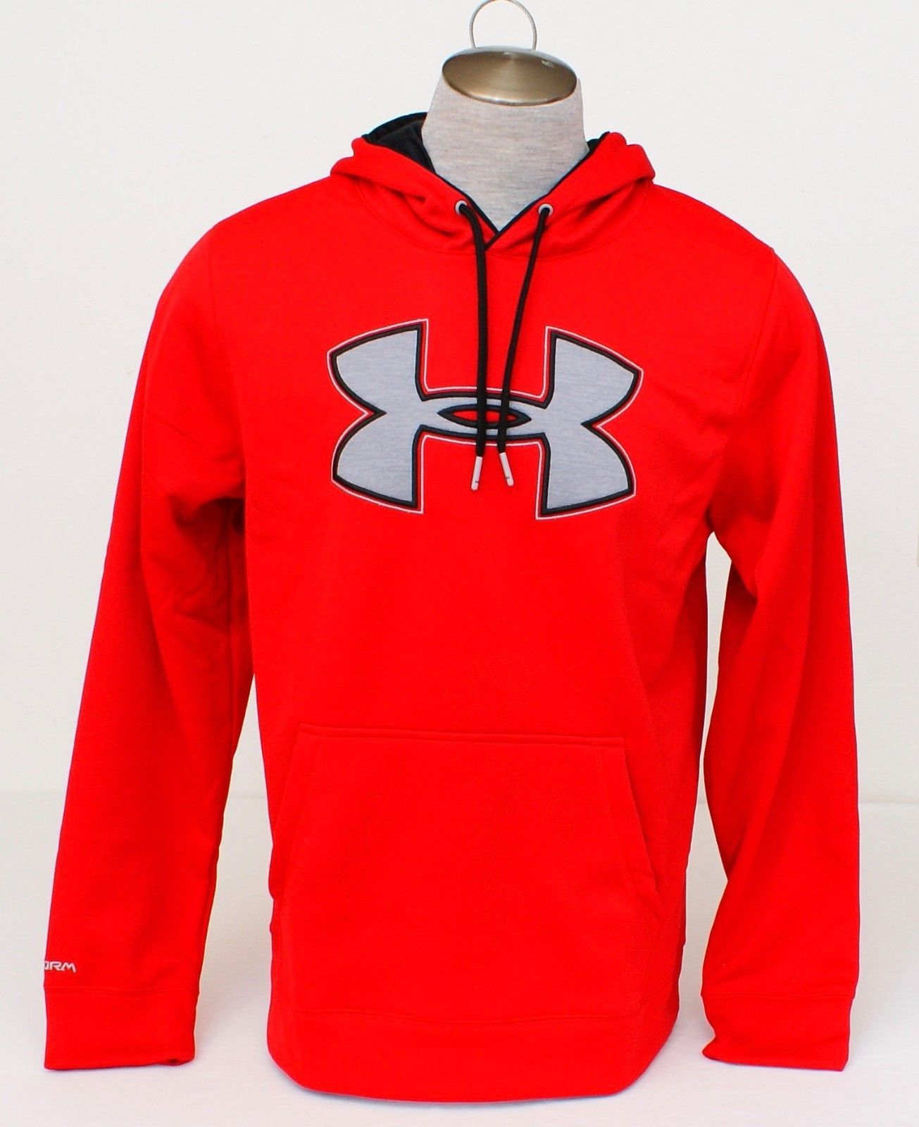 Under Armour Storm Red Big Logo Hooded Sweatshirt Hoodie Men's NWT