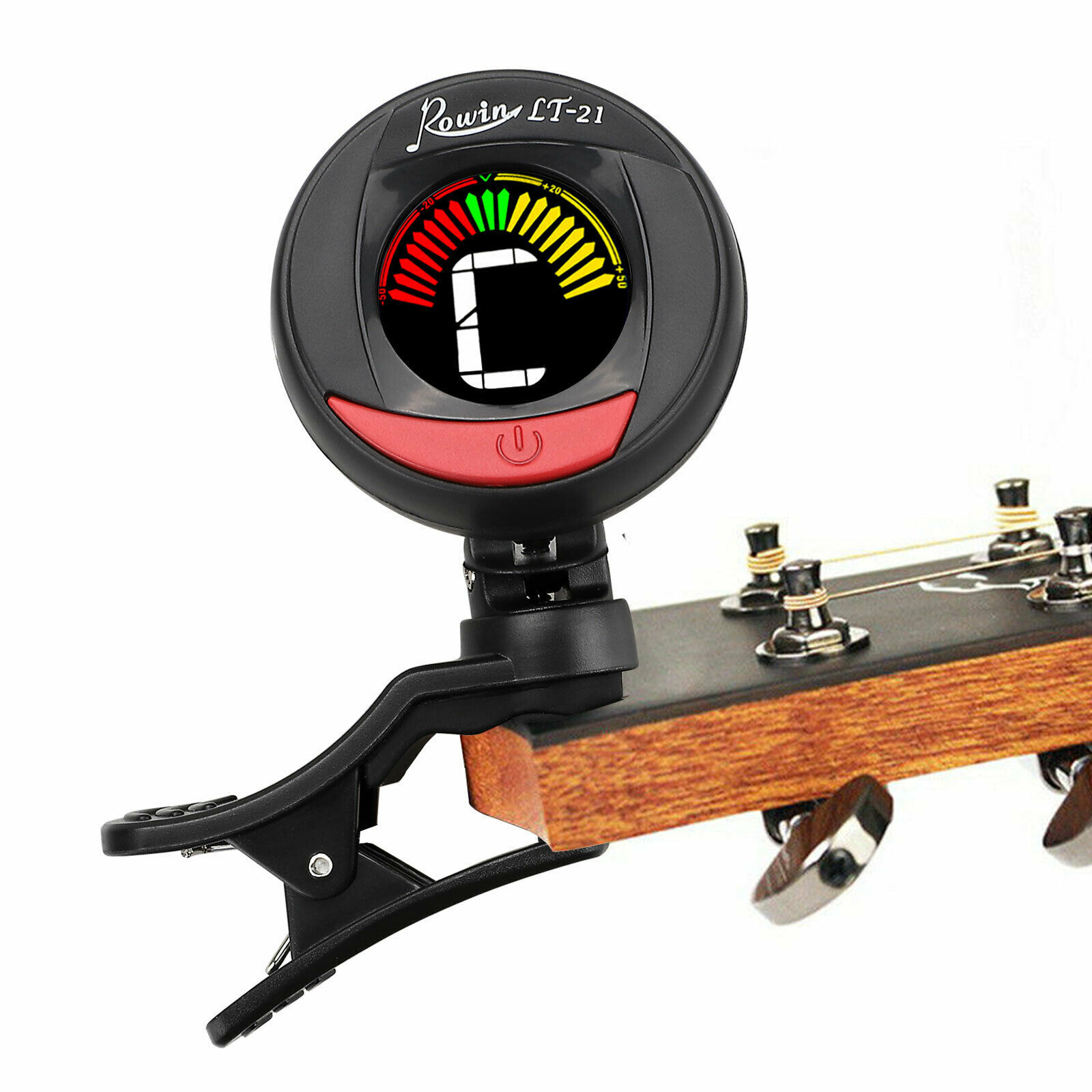 Chromatic LCD 360° Rotating Clip Electric Tuner For Bass Guitar Ukulele
