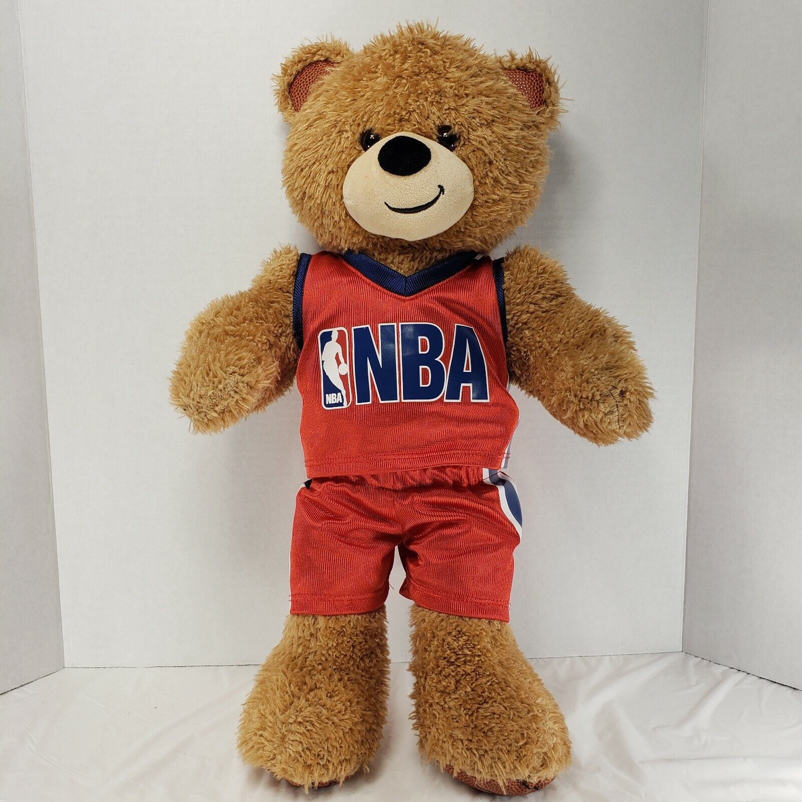Primary image for Build A Bear NBA Blue Red Basketball Shorts Jersey BAB Teddy Bear Plush Stuffed