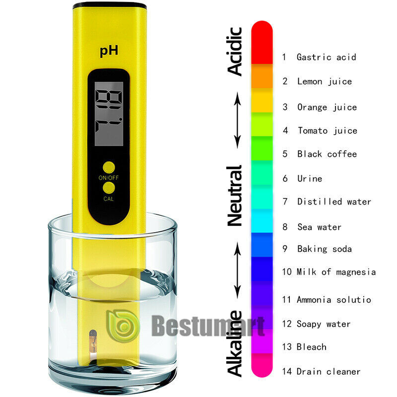 PH Test Pen for Testing Alkaline and Acid Levels Waterproof pH Pocket