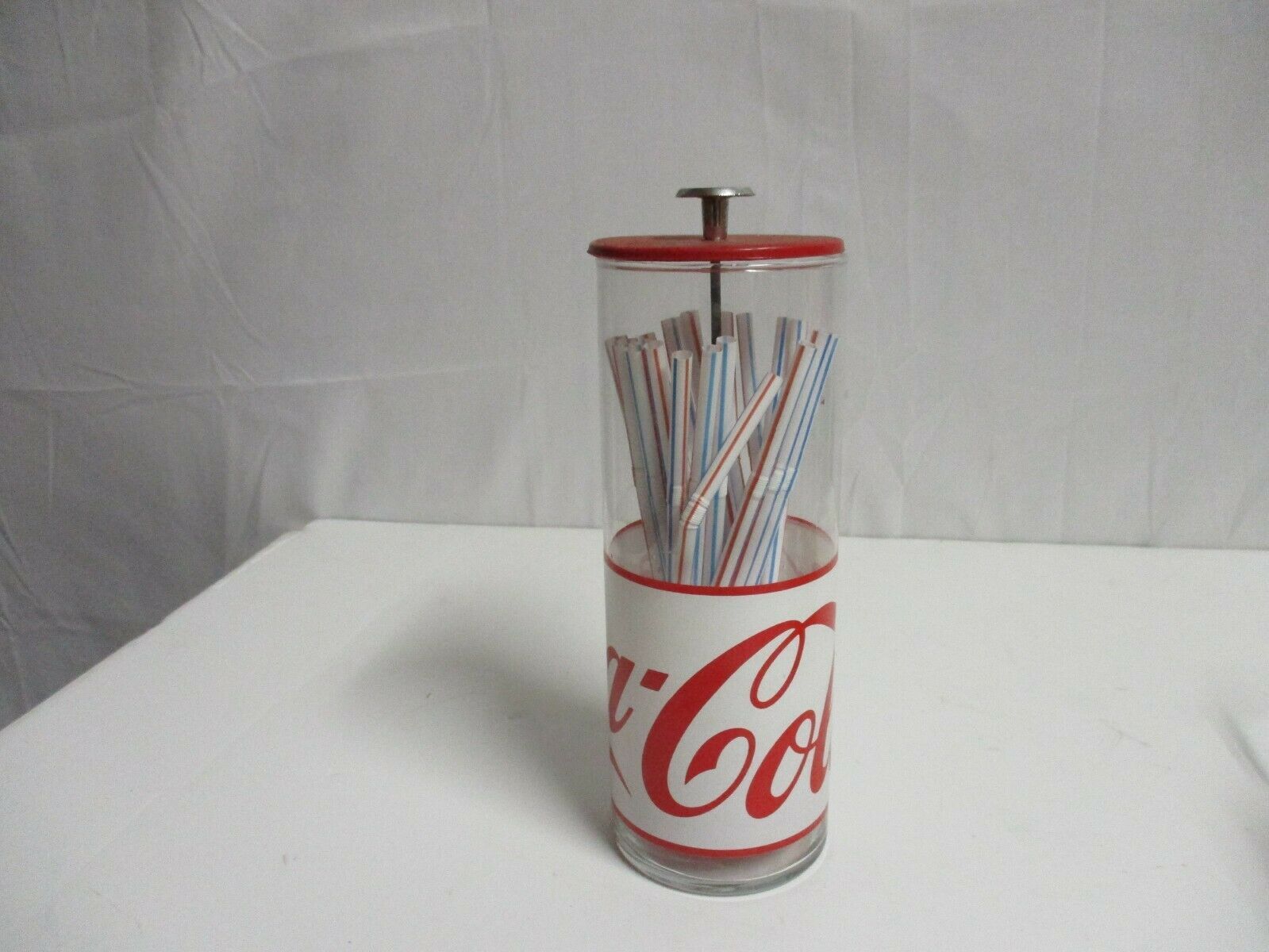 Vintage Coca Cola Straw Dispenser Glass and similar items
