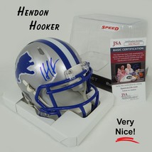 Hendon Hooker Signed Detroit Lions Mini Speed Helmet JSA