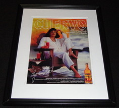 Anjelica Huston Facsimile Signed Framed '87 Cuervo Tequila Advertising Display image 1