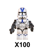 Star Wars 501st Clone Troopers Bulk Army Set 100 Minifigures Lot & Free Captain - $118.68