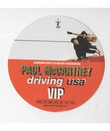 2002 Paul McCartney Driving USA VIP Backstage Pass - $19.79