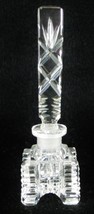 Vintage Czech Perfume Bottle~Dauber Intact~Very Collectible~4.25&quot; Tall - $167.30