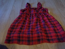 Girl's Size 7 Justice Sassy Red Navy Plaid Tank Top Summer EUC - $14.00
