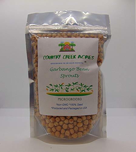 Garbanzo Bean Seed, Microgreen, Sprouting, 13 OZ, Non GMO - Country Creek LLC Br