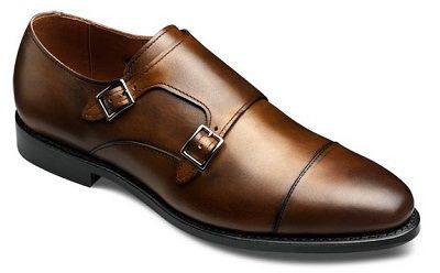 Handmade - Bespoke men's dead brown leather double monk strap formal dress leather shoes