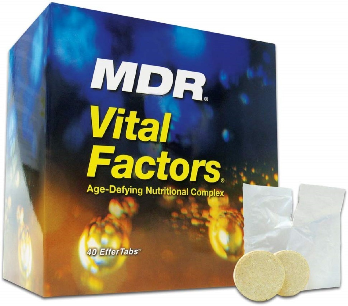 MDR Vital Factors Anti-Aging Dietary Supplement (40 Effervescent Tablets)