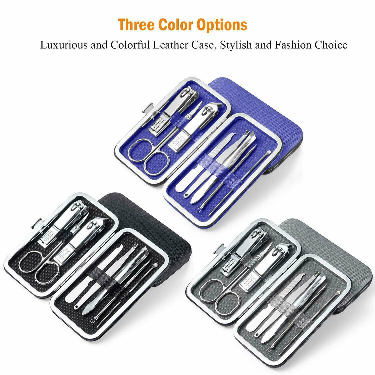 Professional Nail Care Tools Manicure Pedicure Set Nail Clippers Black Case only